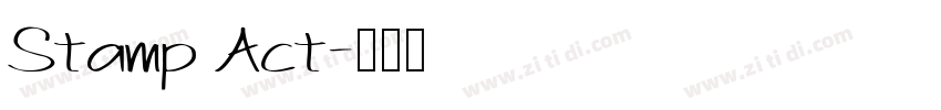 Stamp Act字体转换